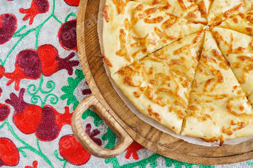 Preview: Cheese Bread On Wood Plate