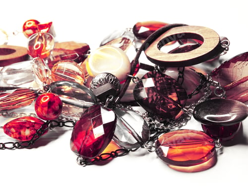 Preview: Jewelry Beads With Bright Colorful Crystals Luxury Fashion Accessory Background