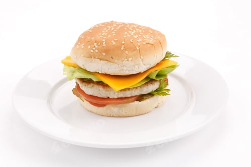 Preview: Cheeseburger On The Plate