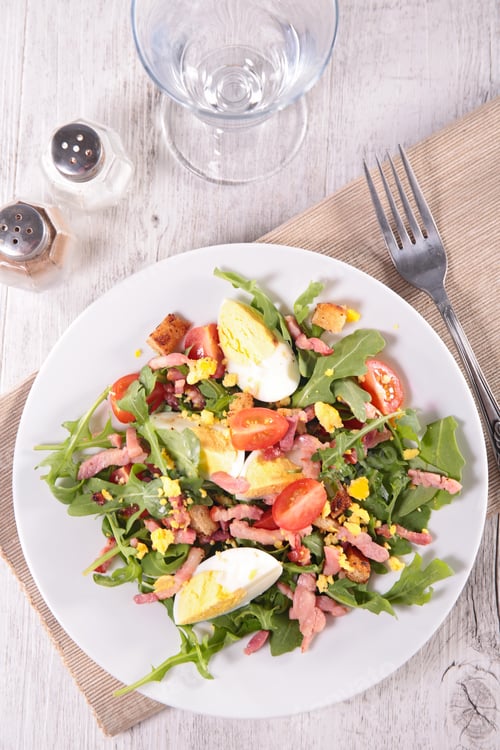 Preview: Salad With Egg,Bacon And Tomato