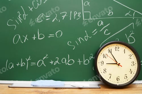 Preview: Watch Against A School Board With Mathematical Formulas.