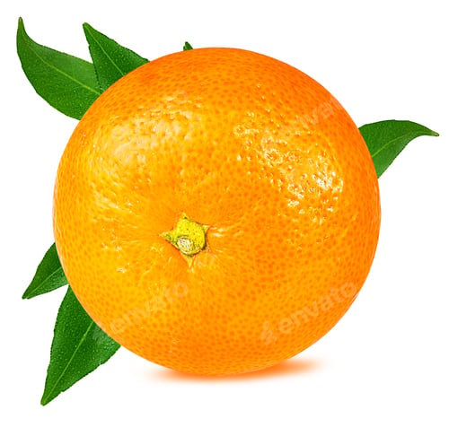 Preview: Tangerine Or Mandarin Fruit Isolated On White Background