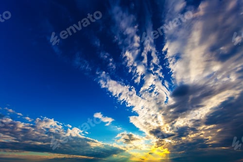 Preview: Sky Clouds,Sky With Clouds And Sun