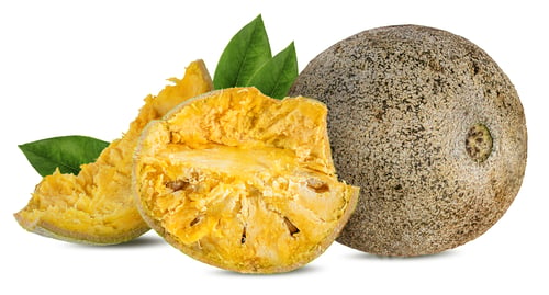 Preview: Bael Fruits Or Wood Apple Fruit (Aegle Marmelos) On A White Background