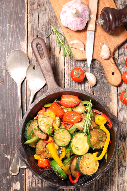 Preview: Ratatouille, Grilled Zucchini, Eggplant And Tomato