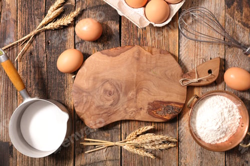 Preview: Baking Food Ingredient Background
