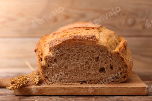 Preview: Bread On Wooden Board