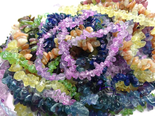 Preview: Jewelry Semiprecious Beads Made Of Geological Minerals