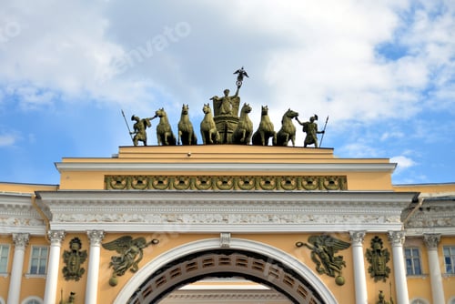 Preview: The Arch Of General Staff On Palace Square In St. Petersburg, Russia.