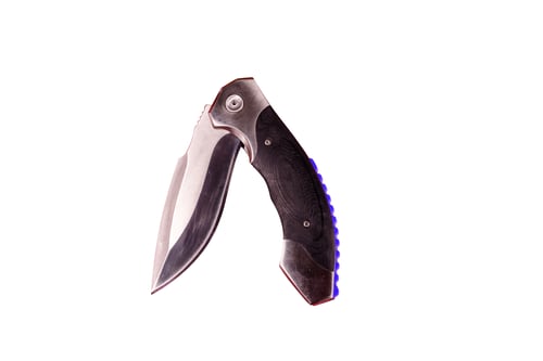 Preview: Opened Folding Knife Isolated On White Background