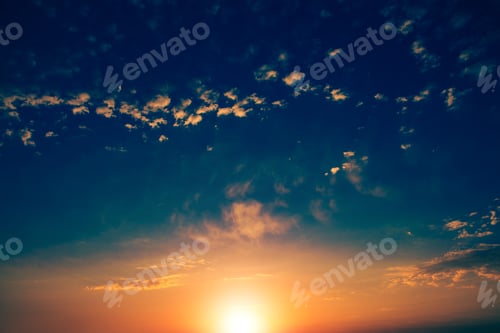 Preview: Sunset Sky Background