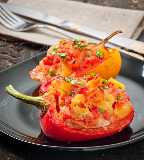 Preview: Peppers Stuffed With Potatoes And Chorizo