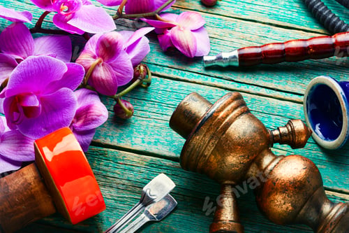 Preview: Delicious Smoking Shisha With Hookah Tobacco With Orchid Aroma