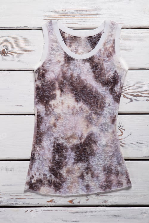 Preview: Speckled Summer Shirt On White Wooden Boards.