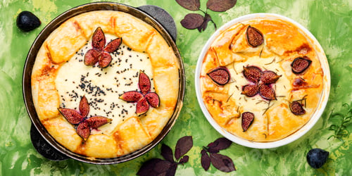 Preview: Autumn Cake, Italian Focaccia With Cottage Cheese And Figs