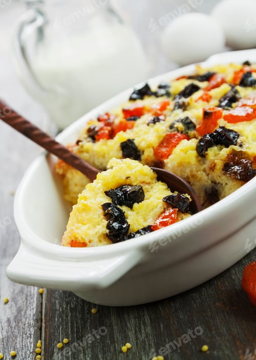 Preview: Millet Casserole With Dried Fruits On The Table