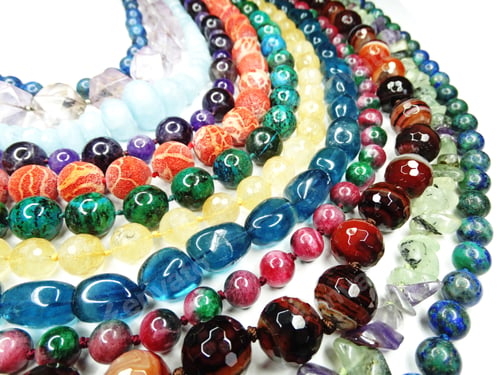 Preview: Semigem Necklace With Bright Crystals Jewellery