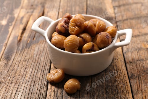 Preview: Chestnut On Wood Background