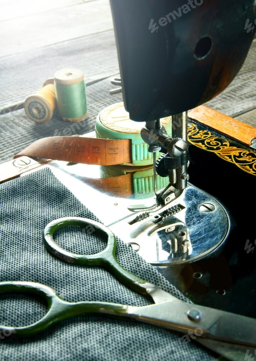 Preview: Vintage Background Sewing.