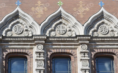 Preview: Ornate Windows Of Orthodox Cathedral Spas Na Krovi In St.Petersburg, Russia.