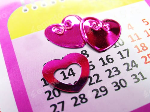 Preview: Calendar Love Valentine'S Day With Hearts