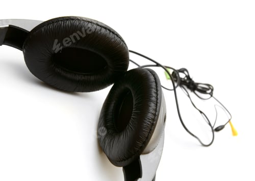 Preview: Ear-Phones. On A White Background.