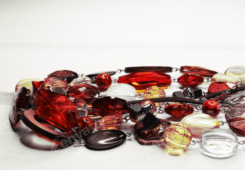 Preview: Jewelry Beads With Bright Colorful Crystals Luxury Fashion Accessory Background