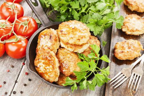 Preview: Homemade Chicken Pancakes In A Ceramic Pot