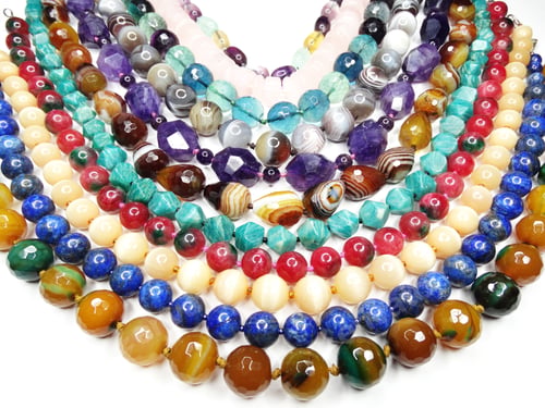 Preview: Semigem Necklace With Bright Crystals Jewellery