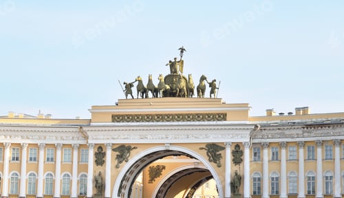 Preview: The Arch Of General Staff On Palace Square In St.Petersburg, Russia.