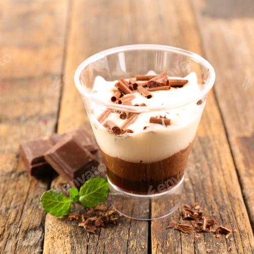 Preview: Chocolate Mousse And Whipped Cream
