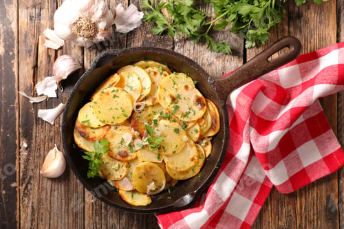 Preview: Fried Potato With Herb And Garlic