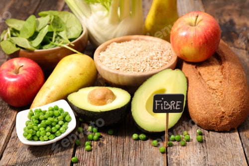 Preview: Assorted Of Food High In Fiber