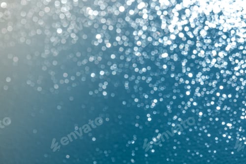 Preview: Blue Lights Festive Background