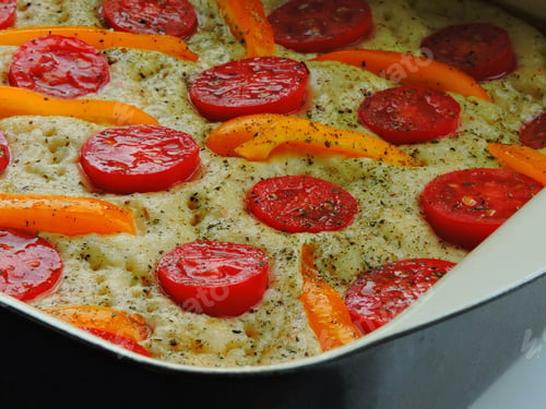 Preview: Focaccia. Focaccia In A Baking Dish.