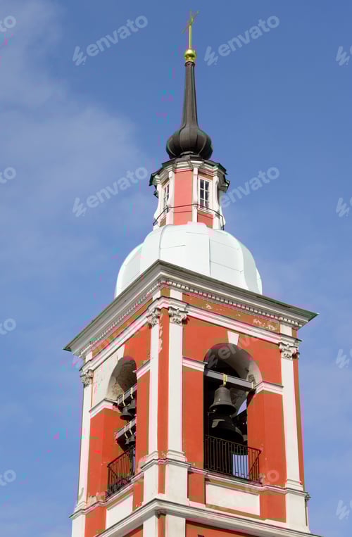 Preview: Bell Tower Of Holy Great Martyr And Healer Panteleimon Church In St.Petersburg, Russia.