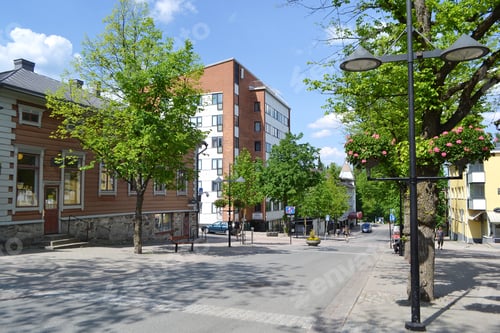 Preview: View Of Street In Lappeenranta At Summer, Finland