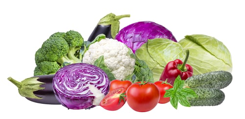 Preview: Vegetables Isolated On White Background