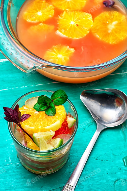 Preview: Freshly Squeezed Citrus Juice From Oranges And Tangerines.Tinted