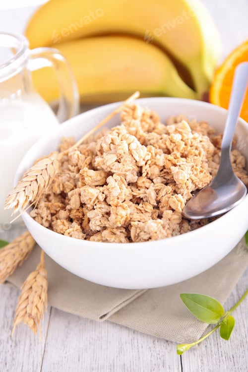 Preview: Muesli,Milk And Fruits