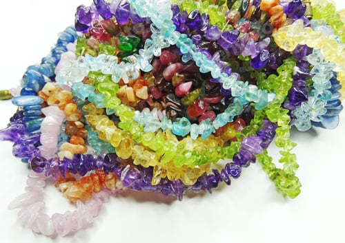Preview: Jewelry Semiprecious Beads Made Of Geological Minerals