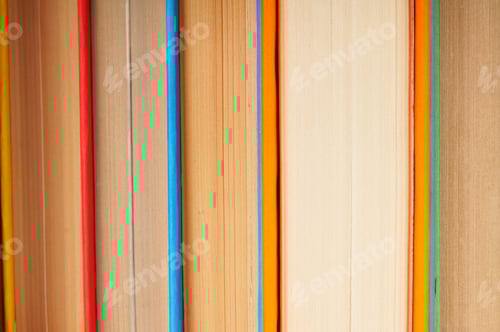 Preview: Multi-Coloured Books. A Background From Multi-Coloured Books.
