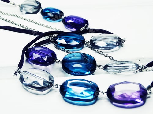 Preview: Jewelry Beads With Bright Colorful Crystals Luxury Fashion Accessory Background
