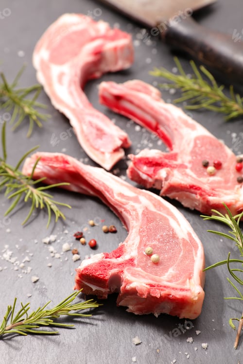 Preview: Raw Lamb Chop