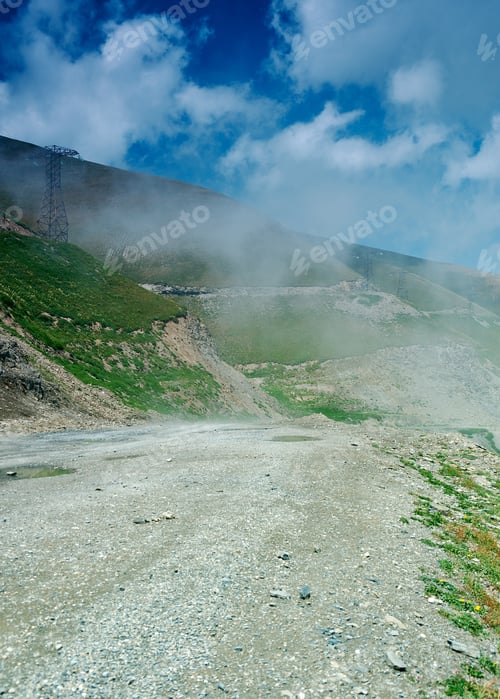 Preview: Kaldama Pass, 3062 M , Mountain Road District Of Jalal-Abad Region In Western Kyrgyzstan.