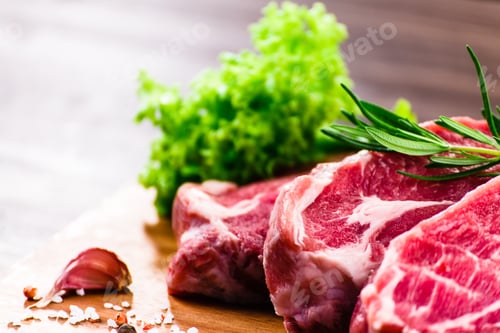 Preview: Raw Pork On Cutting Board