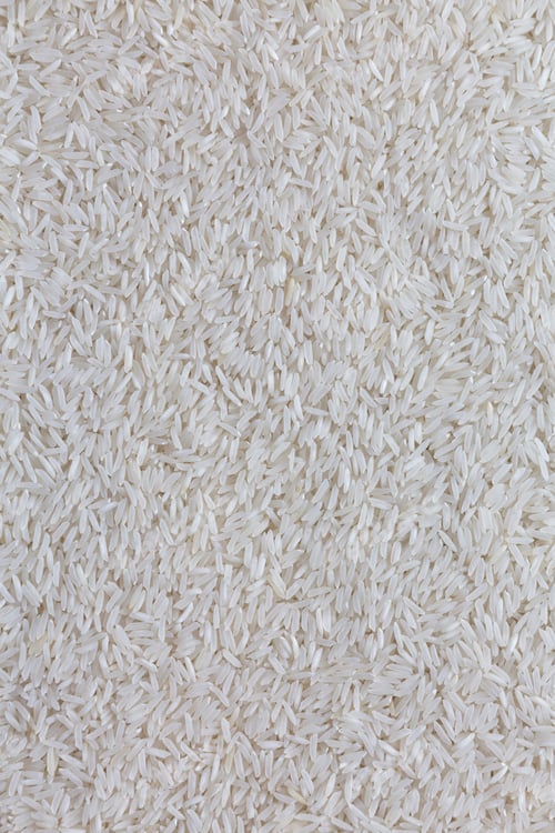 Preview: Dry White Rice Basmati Background, Top View. Flat Lay, Overhead, From Above.