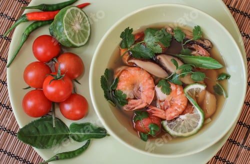 Preview: Traditional Spicy Thai Tom Yam Soup