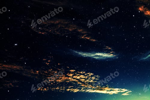 Preview: Night Sky With Stars And Moon