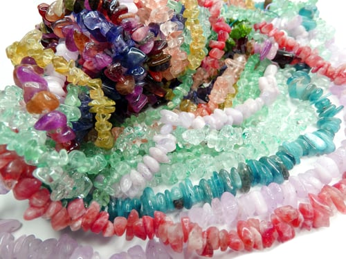 Preview: Jewelry Semiprecious Beads Made Of Geological Minerals
